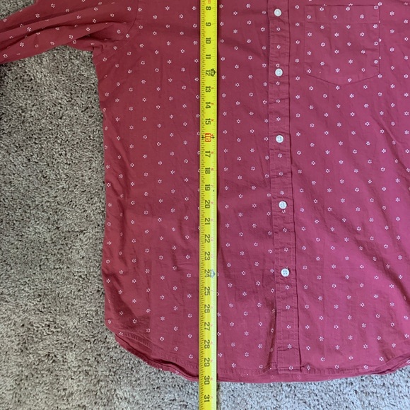 Old Navy Red Slim Fit Button Down - Picture 4 of 5